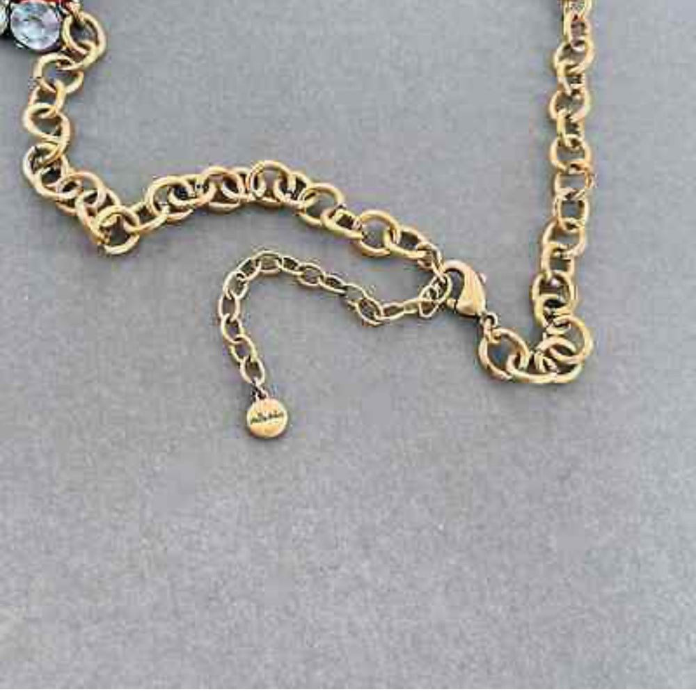 Stella & Dot Mae Red Statement Necklace Retired 19" Signed - Picture 7 of 7